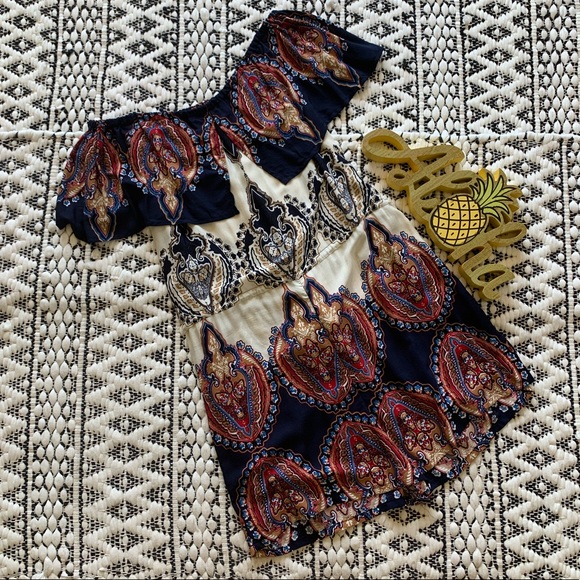 Sleeveless Ruffle Romper with Pockets - Picture 4 of 6